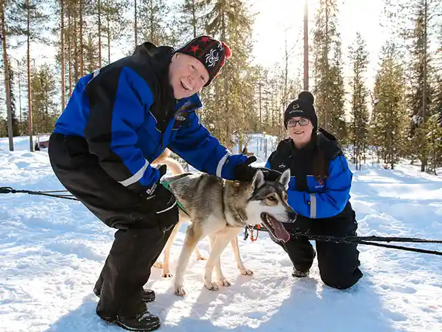 Raitolan lyhyt huskyajelu